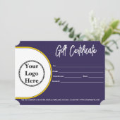 ロゴモダン付きギフト券のスクリプト (スタンド正面)