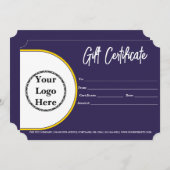 ロゴモダン付きギフト券のスクリプト (正面/裏面)