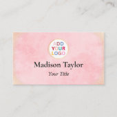 ロゴモダン付きQRコード名刺 – カスタム 名刺 (正面)