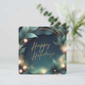 ロゴモダン企業のビジネスホリデーカード シーズンカード (スタンド正面)