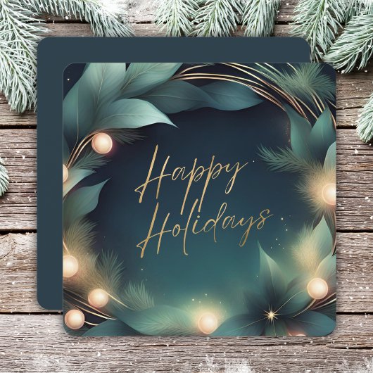 ロゴモダン企業のビジネスホリデーカード シーズンカード