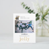 ロゴモダン会社写真クリスマスすてきはがき ポストカード (スタンド正面)