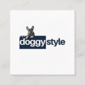 ロゴモダン写真の追加QRコードソーシャルメディア スクエア名刺 (正面)