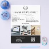 ロゴモダン写真QRマーケティング事業 チラシ (シングル)