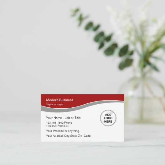 ロゴモダン名刺 名刺 (スタンド正面)