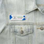 ロゴモダン従業員の磁気ピンまたは安全ピン 名札 (インサイチュ)