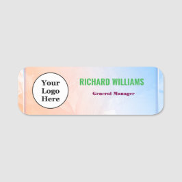 ロゴモダン従業員の磁気ピンまたは安全ピン 名札