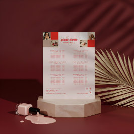 ロゴモダン爪、 ネイル美しいサロンサービス一覧 台座サイン