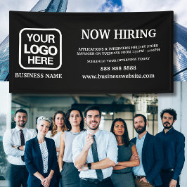 ロゴモダン白黒採用 横断幕