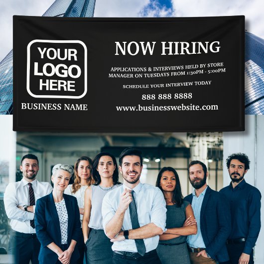 ロゴモダン白黒採用 横断幕