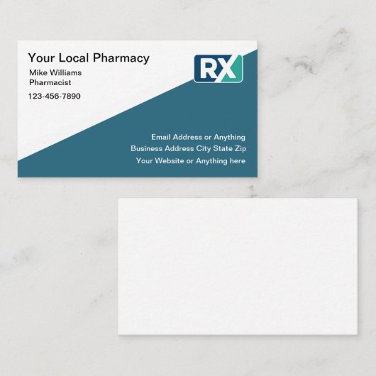 ロゴモダン薬局の名刺 名刺 (正面/裏面)