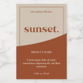 ロゴモダン製品ラベル フードラベル (シングルラベル)