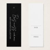 ロゴモダン製品価格つるラベルカード (正面&裏面)