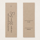 ロゴモダン製品価格つるラベルカード (正面&裏面)