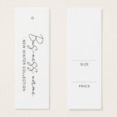 ロゴモダン製品価格つるラベルカード (正面&裏面)