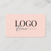 ロゴモダン顧客ロイヤリティパンチカードサロンピンク ロイヤリティカード (裏面)