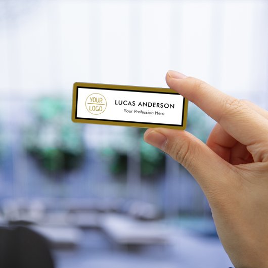 ロゴモダン、名前、タイトル名タグ 名札