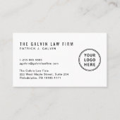 ロゴモダンQRコード会社社員 名刺 (正面)