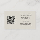 ロゴモダンQR名刺の作成 名刺 (裏面)