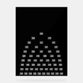 ロゴユニークのアーチパターン | 黒（編集可能） アクリルサイン (正面)