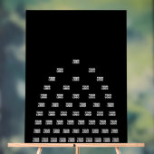 ロゴユニークのアーチパターン | 黒（編集可能） アクリルサイン (ニュートラル)