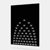 ロゴユニークのアーチパターン | 黒（編集可能） アクリルサイン (傾斜)