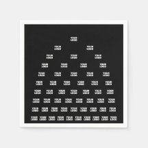 ロゴユニークのアーチパターン | 黒（編集可能）