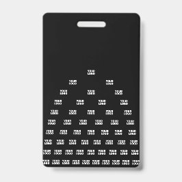 ロゴユニークのアーチパターン | 黒（編集可能） バッジ