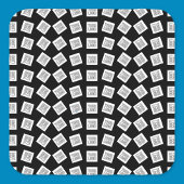 ロゴユニークまたはイメージパターン | 黒(編集可能) スクエアシール