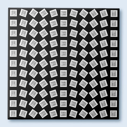 ロゴユニークまたはイメージパターン | 黒（編集可能） タイル