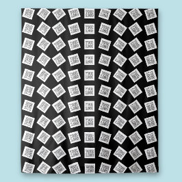 ロゴユニークまたはイメージパターン | 黒（編集可能） タペストリー