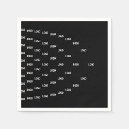 ロゴユニーク/アップロードした画像を使用したパターン スタンダードカクテルナプキン