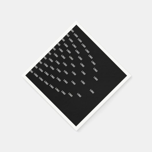 ロゴユニーク/アップロードした画像を使用したパターン スタンダードカクテルナプキン (角)