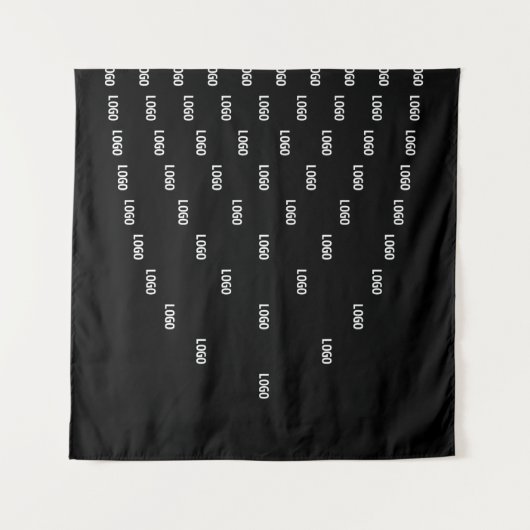 ロゴユニーク/アップロードした画像を使用したパターン タペストリー (正面(横))