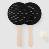 ロゴユニーク/アップロードした画像を使用したパターン ハンドファン (正面&裏面)