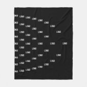 ロゴユニーク/アップロードした画像を使用したパターン フリースブランケット (正面)