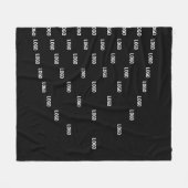 ロゴユニーク/アップロードした画像を使用したパターン フリースブランケット (正面(横))