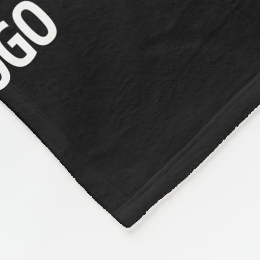 ロゴユニーク/アップロードした画像を使用したパターン フリースブランケット (角)