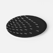 ロゴユニーク/アップロードした画像を使用したパターン ペーパープレート (アングル)