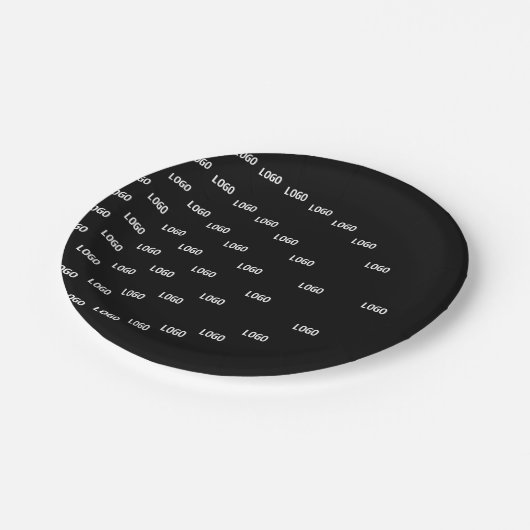 ロゴユニーク/アップロードした画像を使用したパターン ペーパープレート (アングル)