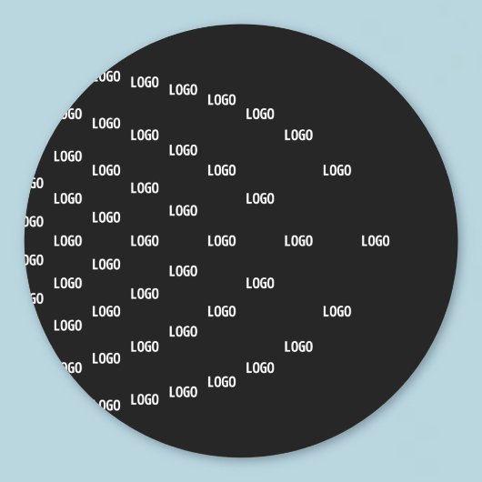 ロゴユニーク/アップロードした画像を使用したパターン ラウンドシール