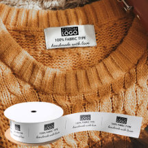 ロゴラベル愛で手作りの服ラベル