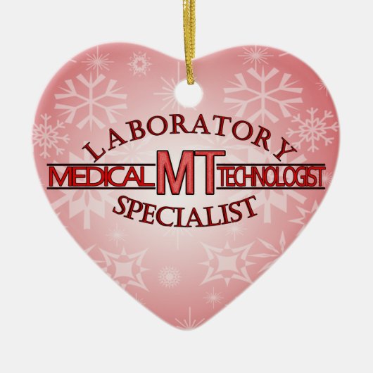 ロゴラボスペシャリストMT医療技術者 セラミックオーナメント (正面)