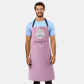 ロゴレストランベーカリーケータリングコーヒーショップ エプロン (着用した状態)