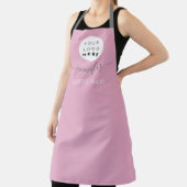 ロゴレストランベーカリーケータリングベーカリー。ピンク エプロン (インサイチュ)