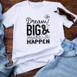 ロゴレタリングDream Big Make It Planet Business Tシャツ<br><div class="desc">何か大きはっきりしたいことでも？じゃあこのシャツはあなたにぴったりね。夢は懸命の仕事と決来定で真にであることを思い出させる素敵な思い出。ラインアート感動的ハンドレタリングおもしろいオリジナル言葉ドリームビッグとメイクやる気を起こさせるitビジネスのtシャツで起こるビジネスのロゴのための場所もカスタムある。このTシャツのメッセージは、私たちの夢を実現するための完璧な思い出来である。</div>