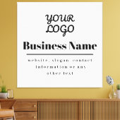 ロゴレトロモダン – 白と黒 キャンバスプリント (インサイチュ (リビング))