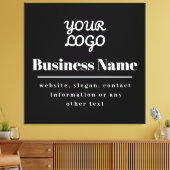 ロゴレトロモダン – 白黒 キャンバスプリント (インサイチュ (リビング))