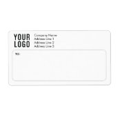 ロゴ事業出荷ラベル差出人住所 ラベル (正面)