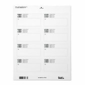 ロゴ事業出荷ラベル差出人住所 ラベル (フルシート)